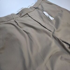 Peter Christian Mens Tan‎ Trousers W42" L31"  Zip Fly Straight 100% Cotton